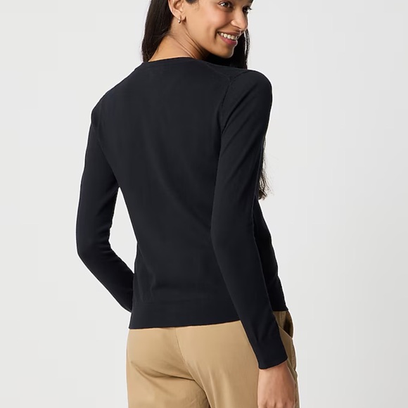 J. Crew Factory Black Classic Cardigan Sweater (Size Small) - Picture 2 of 9